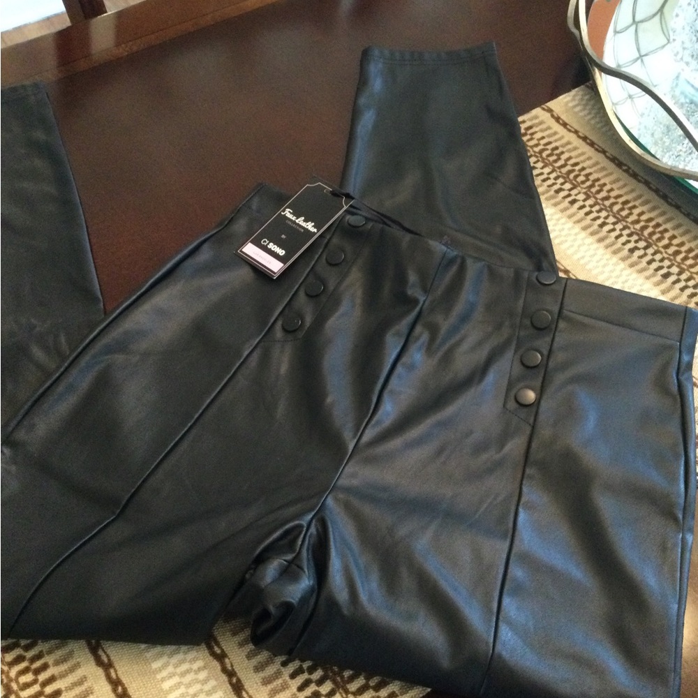 Faux Leather Pants Size XL NWT